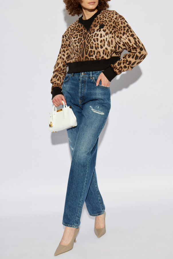 Dolce & Gabbana Sudadera con estampado animal