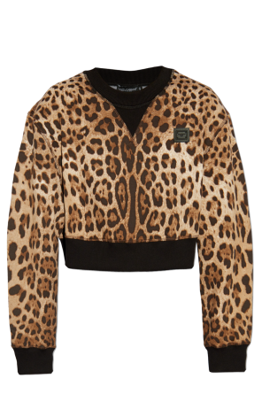 Sweatshirt with animal print