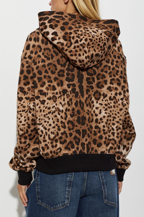 Dolce & Gabbana Cotton sweatshirt with animal motif