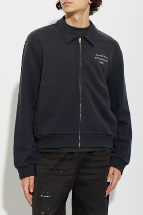Acne Studios Cardigã de algodão com logótipo