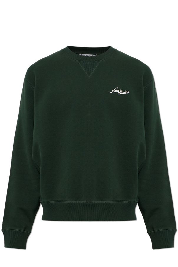 Cotton sweatshirt with embroidered logo od Acne Studios