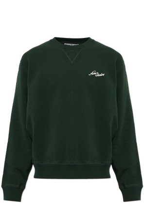 Sudadera de algodón con logo bordado
