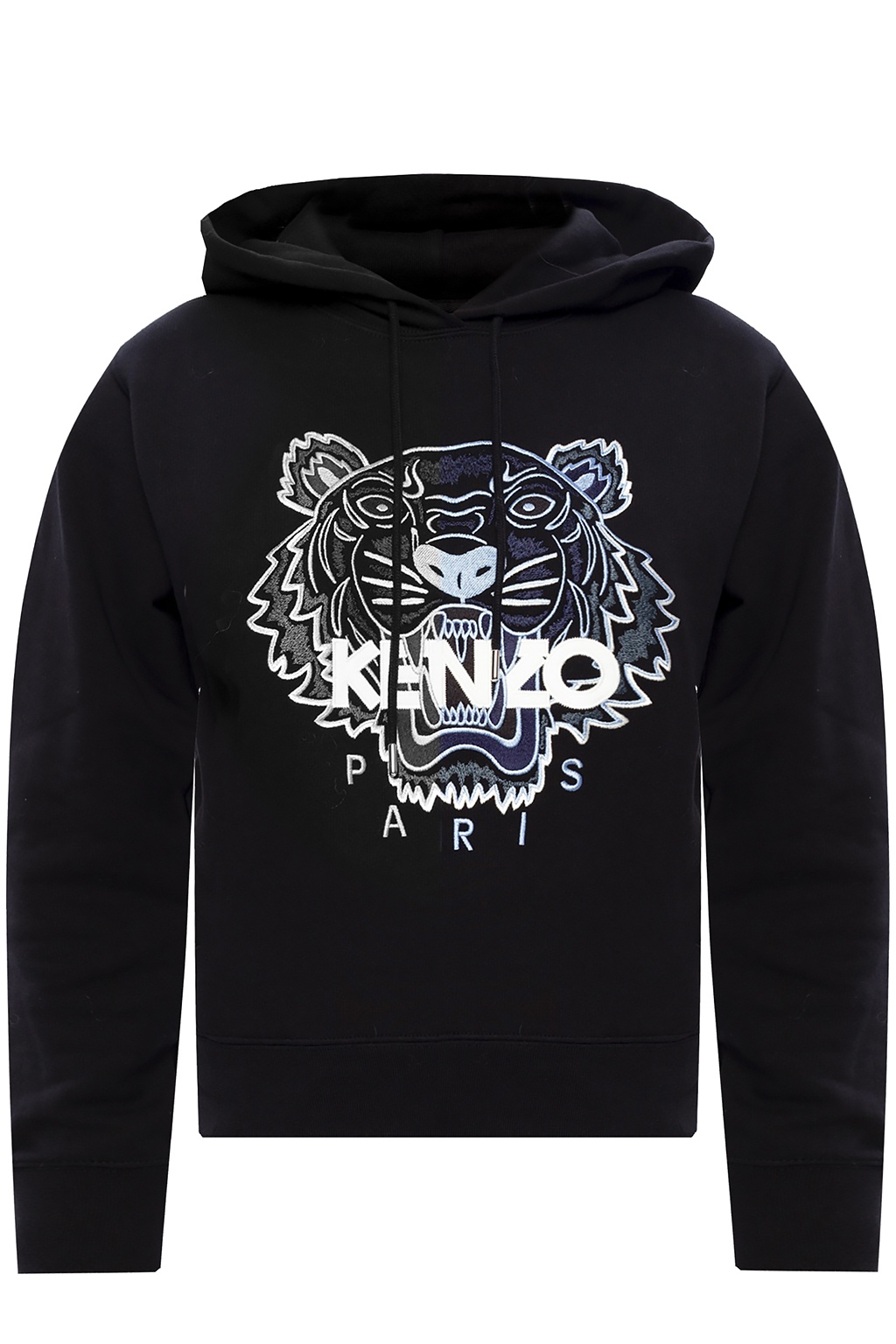 Kenzo floral embroidery hoodie - Black