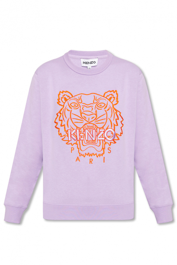 Kenzo sweatshirt Perlefarvet with logo