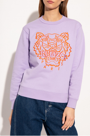 Kenzo sweatshirt Perlefarvet with logo