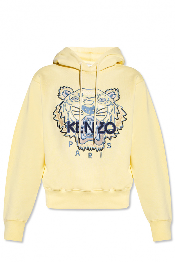 Kenzo Logo logo-patch hoodie