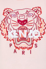 Kenzo petit t-shirt col blanc avec motif au dos