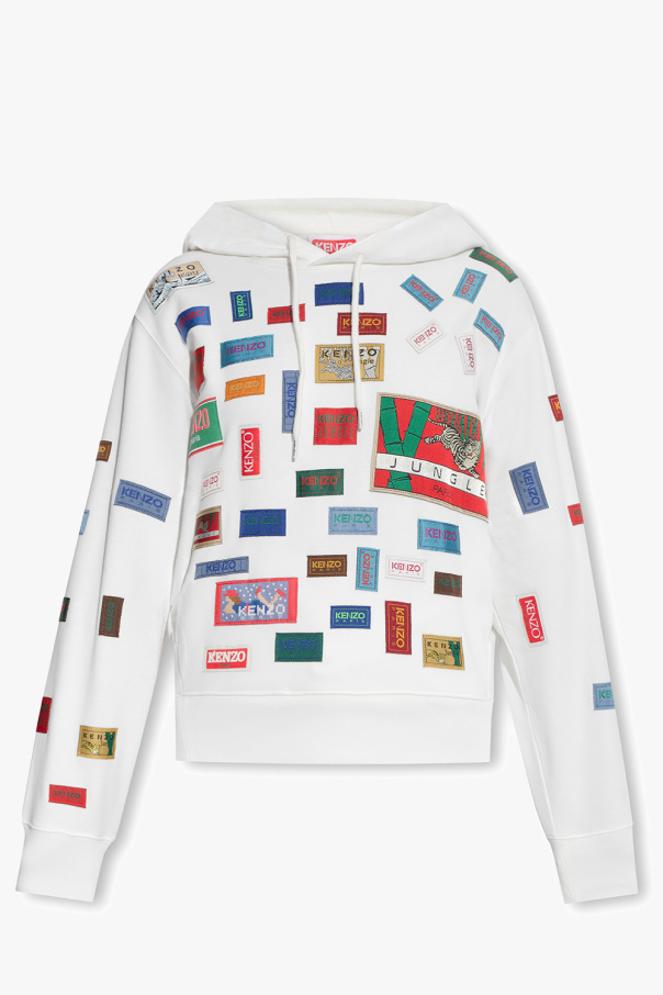 Kenzo logo randam printed hoodie