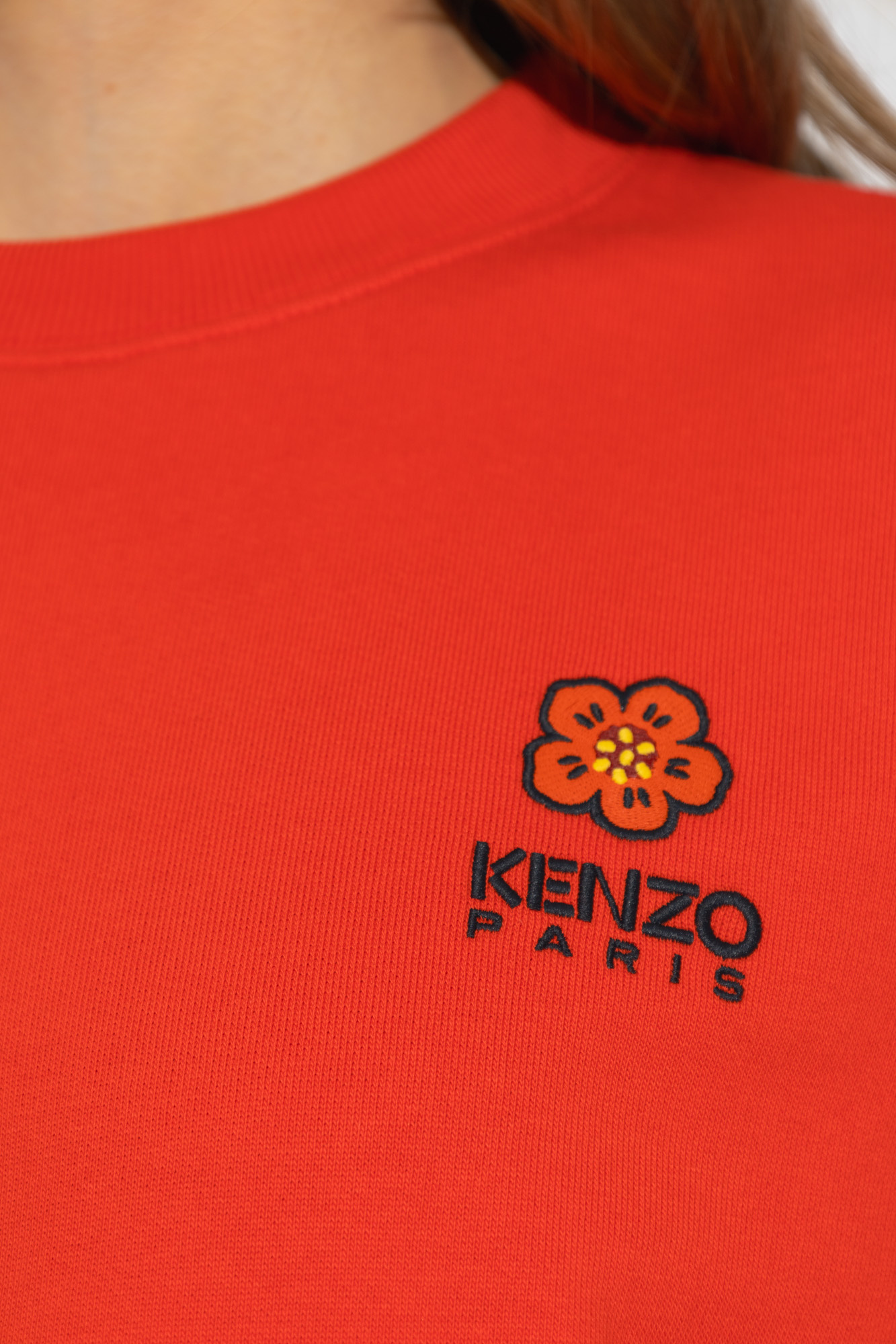 Kenzo Velour sweatshirt with logo
