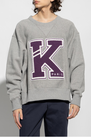 Kenzo sweatshirt preto with patches