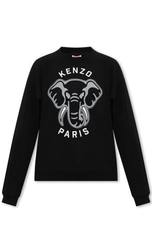 Wool coat with logo od Kenzo