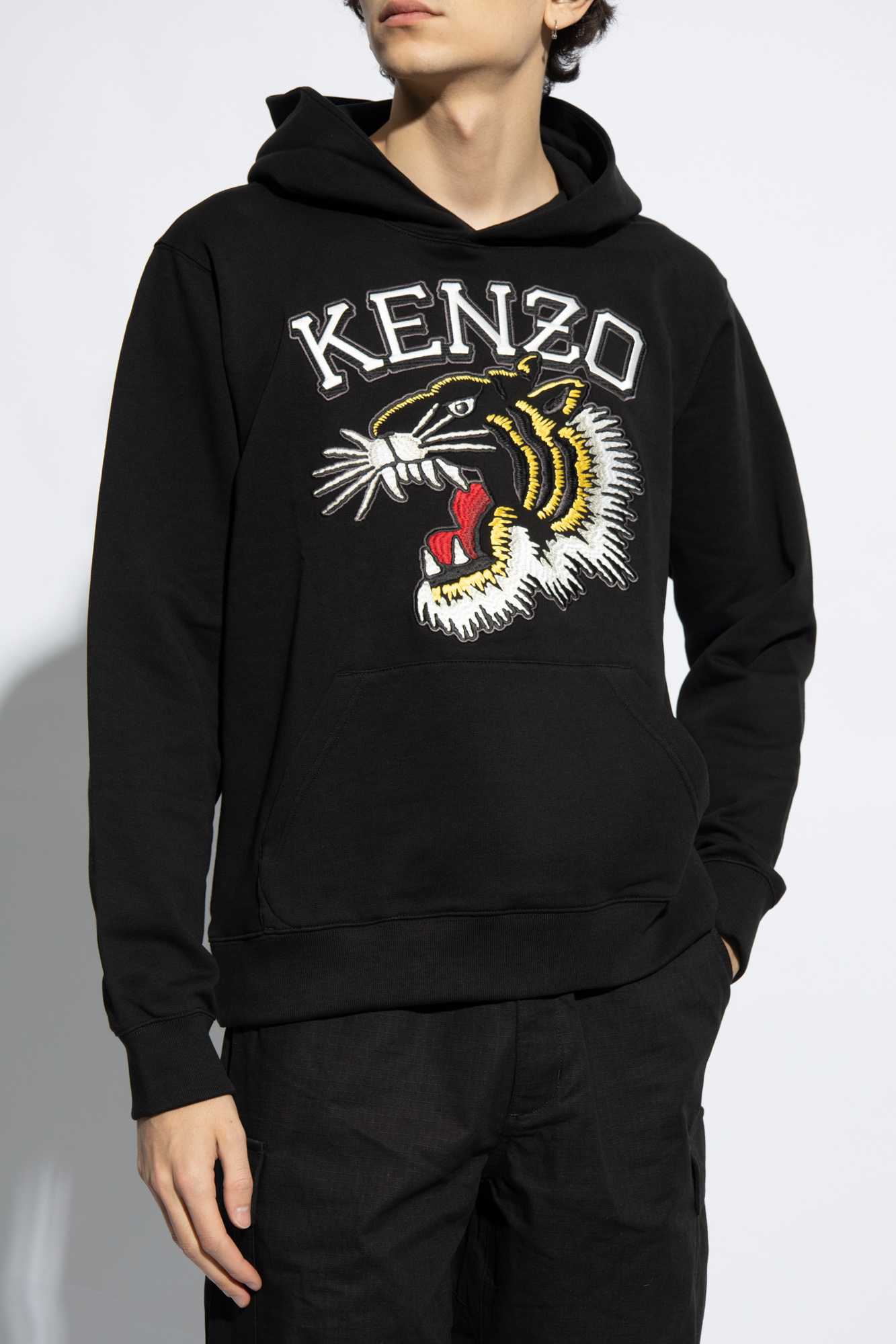 Kenzo Pullover mit Kontrasteinsätzen Gelb