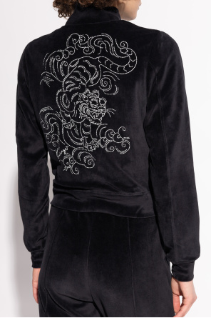 Kenzo Velvet sweatshirt with tiger motif