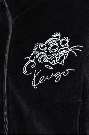 Kenzo Velvet sweatshirt with tiger motif