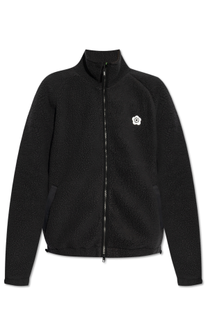 Fleece jacket with stand-up collar