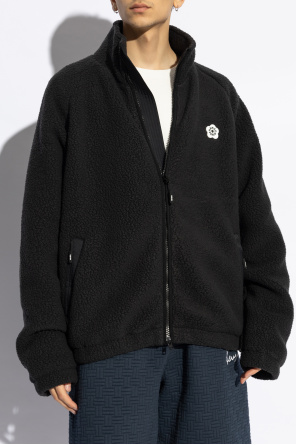 Kenzo Fleece jacket with stand-up collar