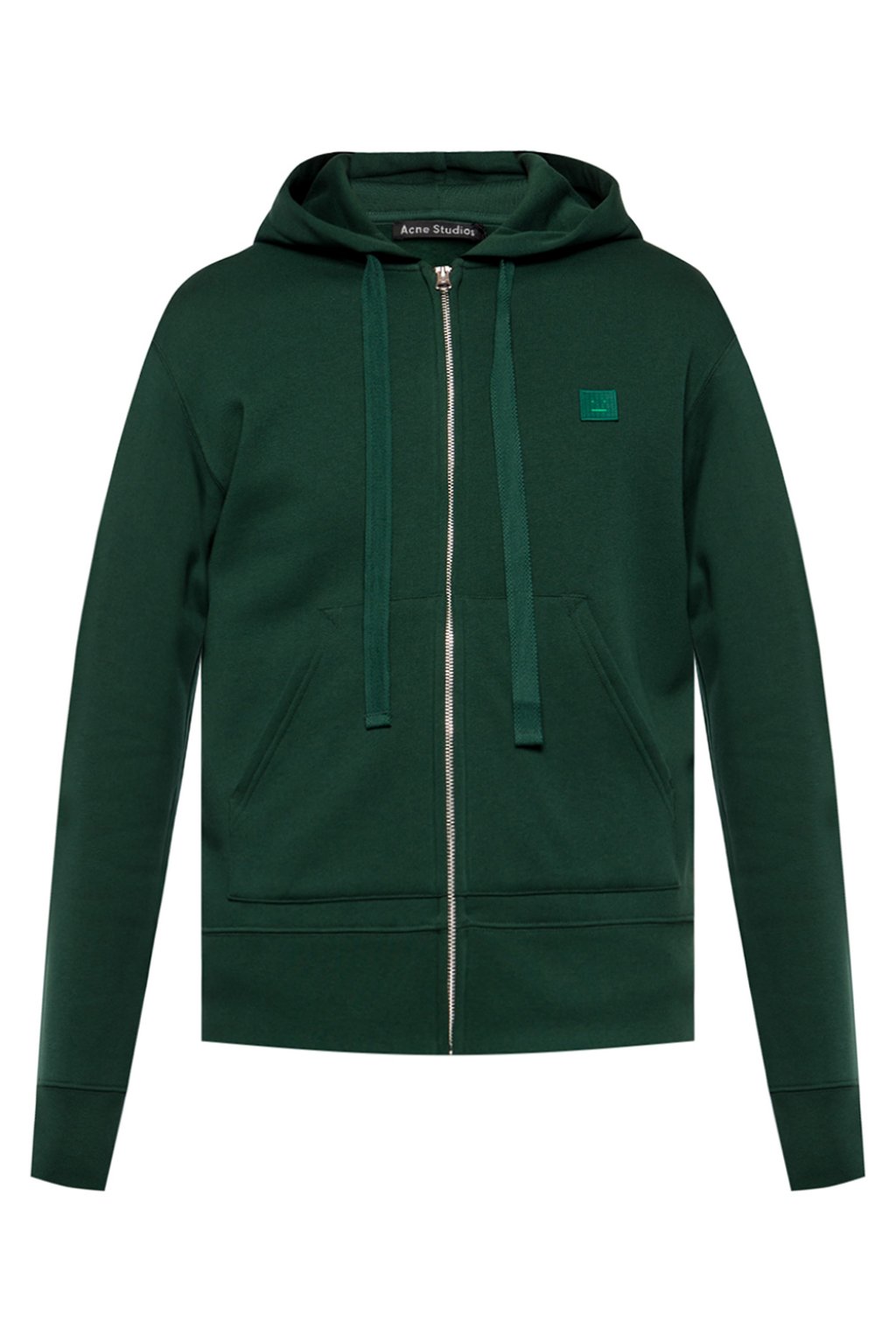 acne green hoodie