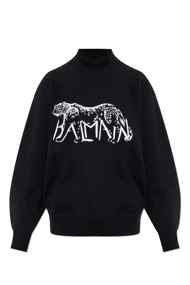 Sweatshirt with stand-up collar od Balmain