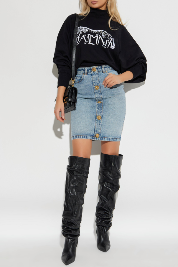 Balmain Sweatshirt with stand-up collar