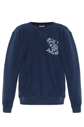 Sweatshirt with embroidered pattern