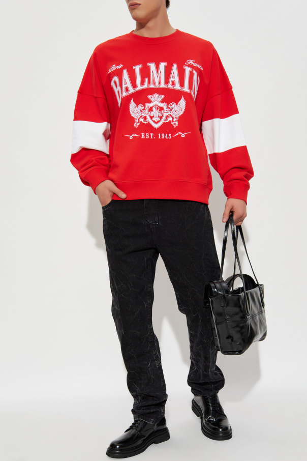Balmain Sudadera con logo bordado