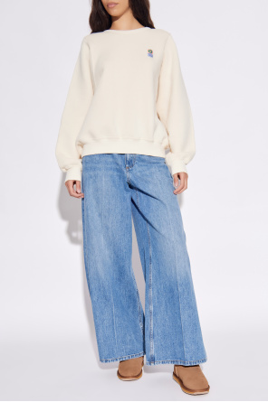 Sweatshirt mit logo-patch od American Vintage