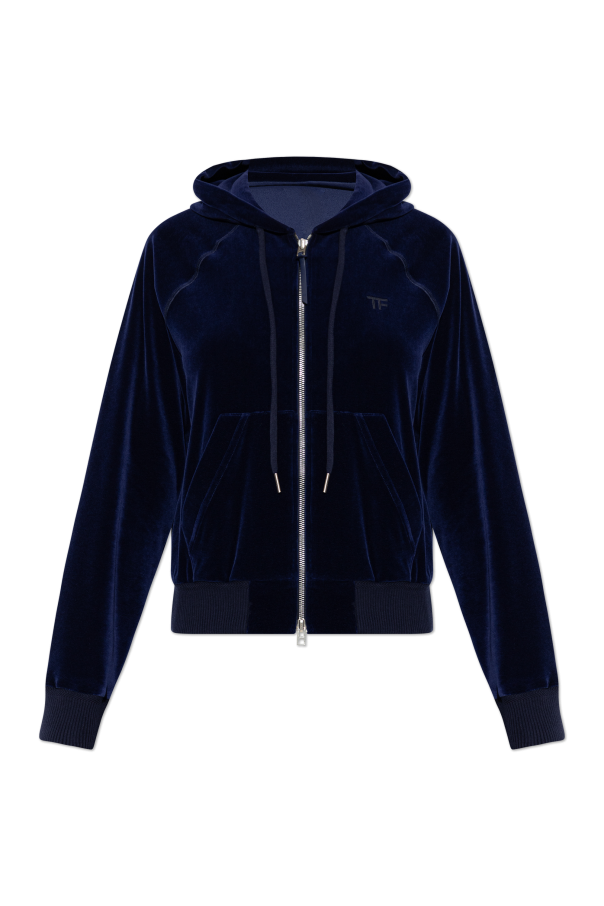 Velour hoodie od Tom Ford