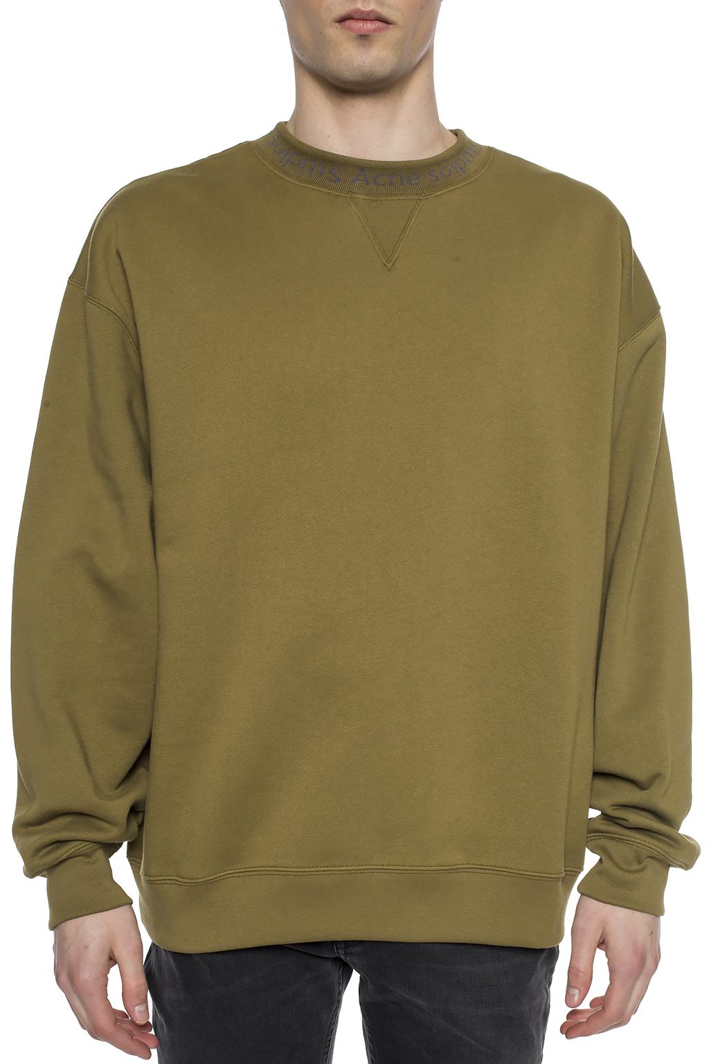 acne studios embroidered logo sweatshirt