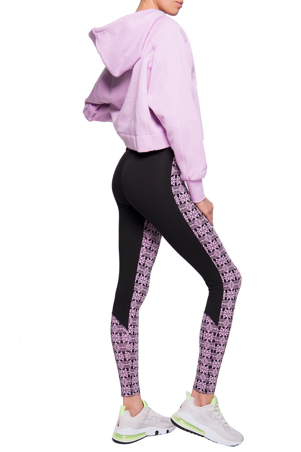 adidas purple cropped hoodie