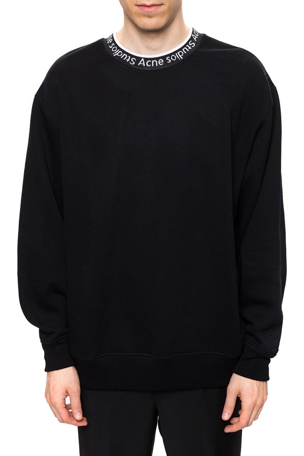 acne logo sweater