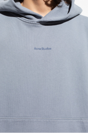 Acne Studios logo patch hoodie Bianco