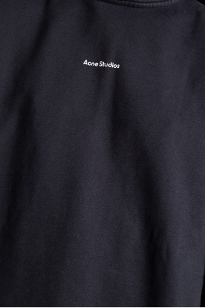 Acne Studios floral-print button-up linen shirt