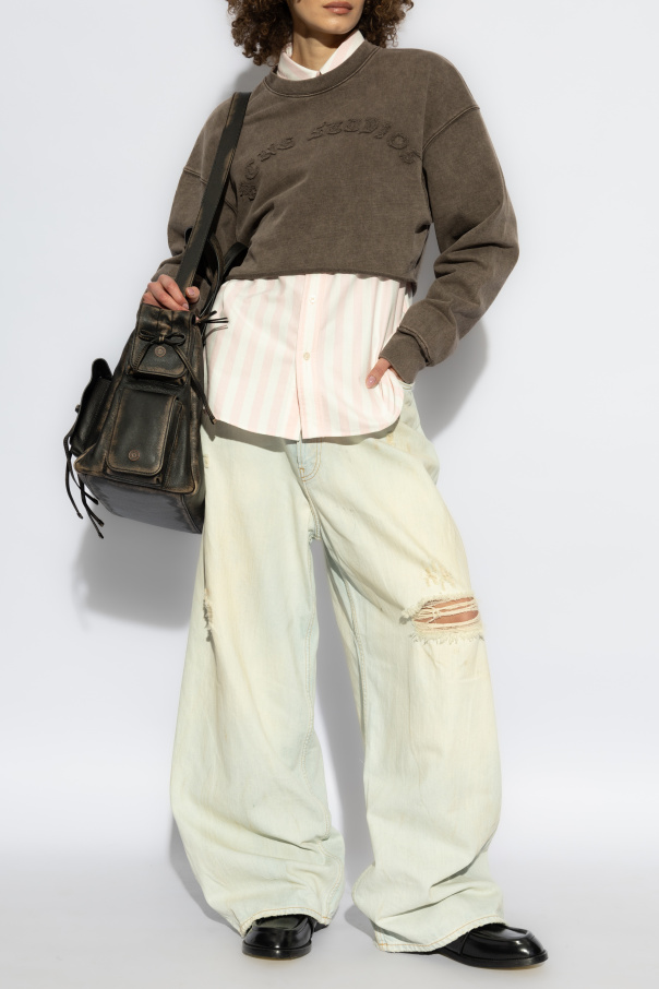 Acne Studios Krótka bluza z logo