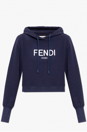 Fendi monogram pattern hooded sweatshirt