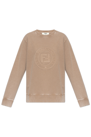 Sweatshirt with embossed logo