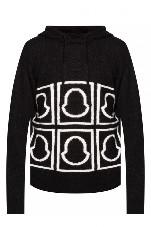 Moncler Hooded striped sweater