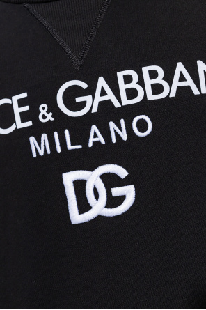 Dolce & Gabbana drop medallion earrings Sweatshirt with logo