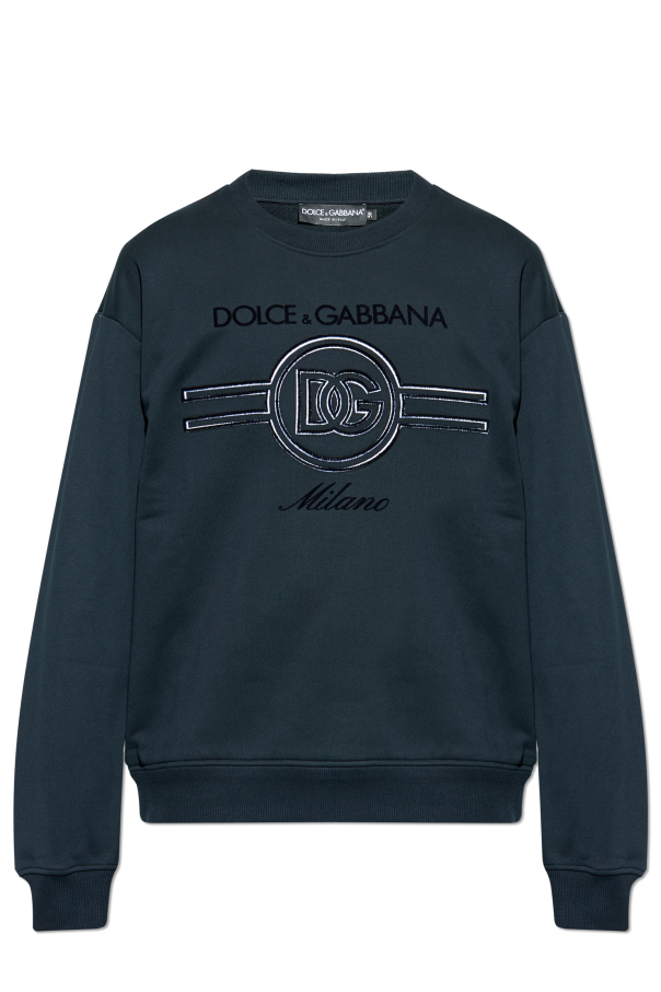 Sweatshirt with a raised logo od Dolce & Gabbana
