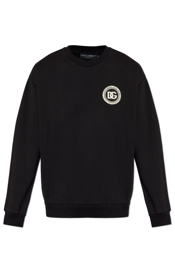 Sweatshirt with logo patch od Dolce & Gabbana
