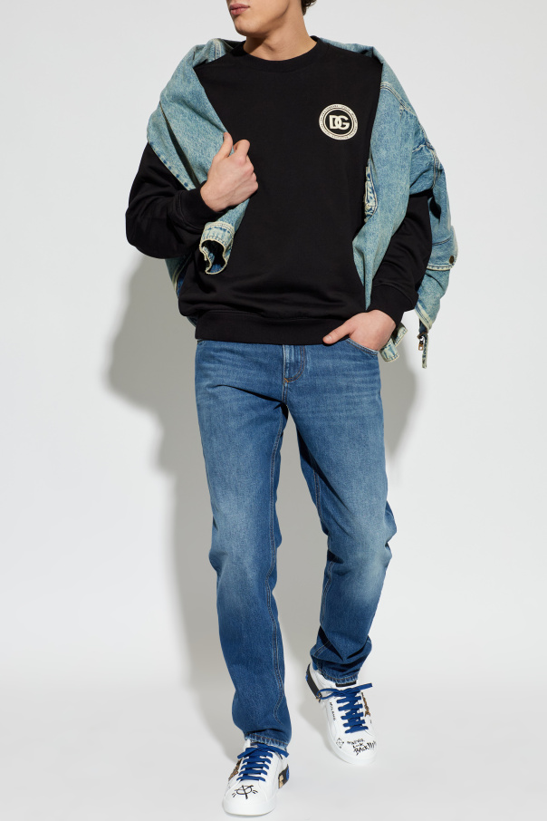 Dolce & Gabbana Sudadera con parche de logo