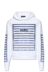 Dolce & Gabbana WHITE Striped hoodie