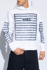 Dolce & Gabbana WHITE Striped hoodie
