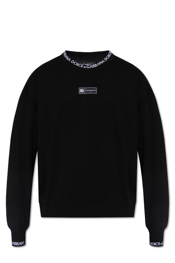 Sweatshirt with logo patch od Dolce & Gabbana
