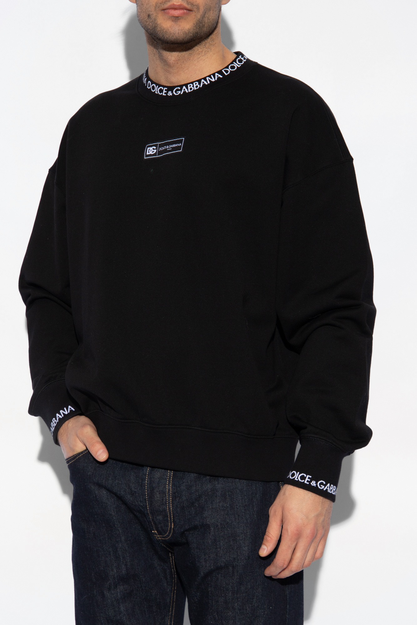 dolce knit & Gabbana Sweatshirt with logo patch