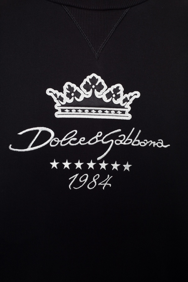 dolce and gabbana black sweatshirt