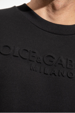 dolce gabbana dg band logo t shirt item DOLCE & GABBANA T-SHIRT BEZ RĘKAWÓW Z LOGO