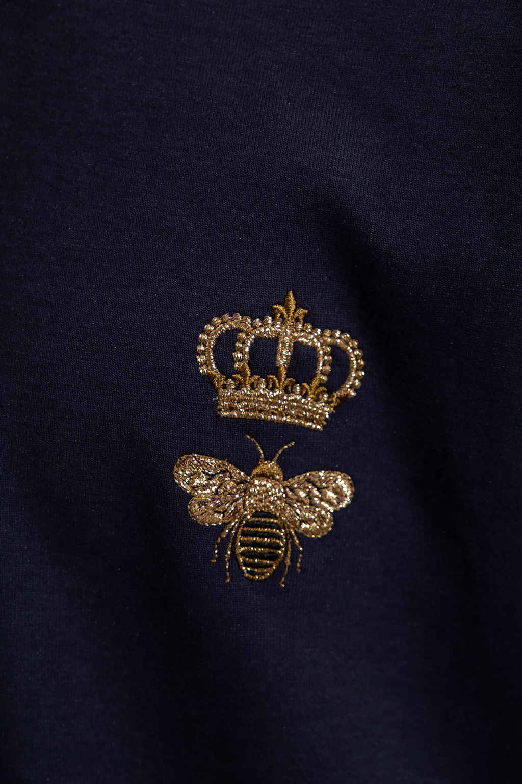Navy blue Embroidered hoodie Dolce & Gabbana - Vitkac Slovakia