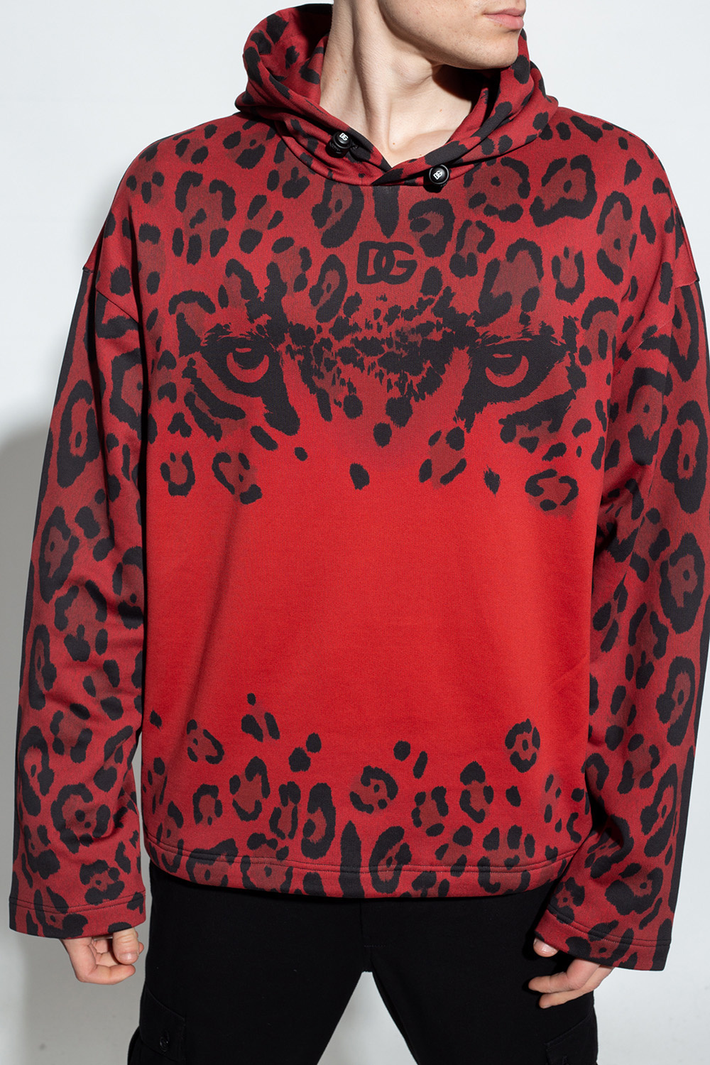 Dolce & Gabbana Klänning 740107 Hoodie with animal motif