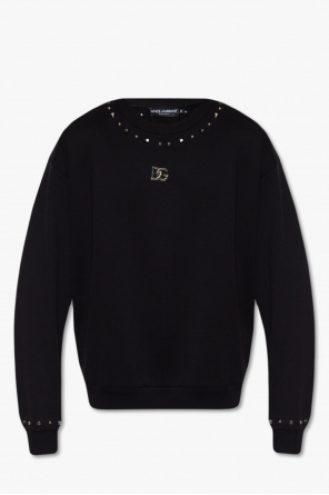 Dolce & Gabbana Lederjacke mit Reißverschluss Schwarz