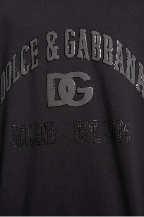 DOLCE & GABBANA COAT WITH PEAK LAPELS Printed sweatshirt